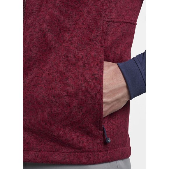 Peter Millar Condor Sweater Fleece Vest Men L Red Golf Fall Transitional outdoor - Picture 13 of 16